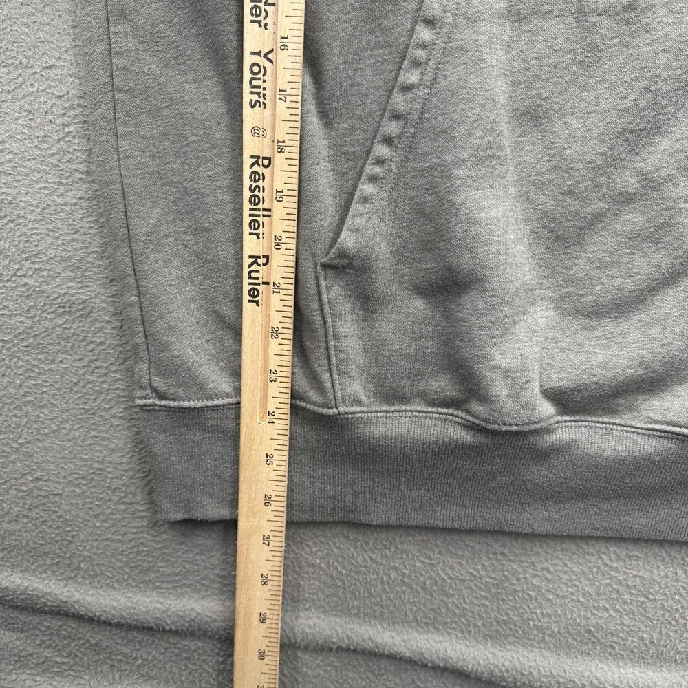 The North Face Hoodie Mens Large Gray Pullover Fleece Sweatshirt Graphic Logo